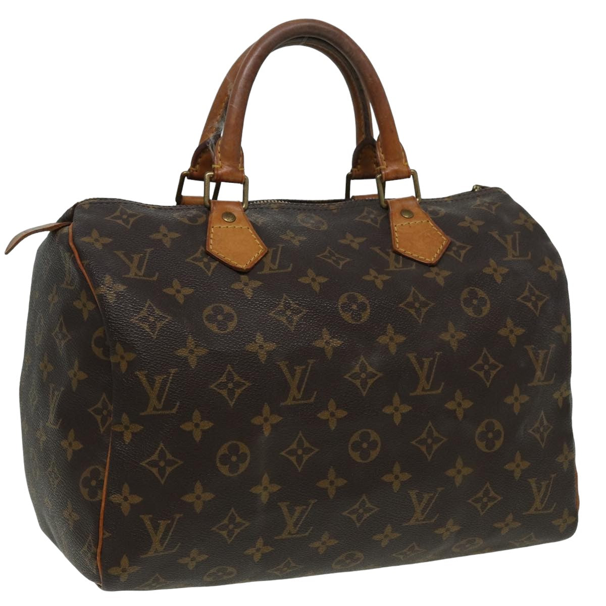 LOUIS VUITTON Monogram Speedy 30 Hand Bag M41526 LV Auth 83267