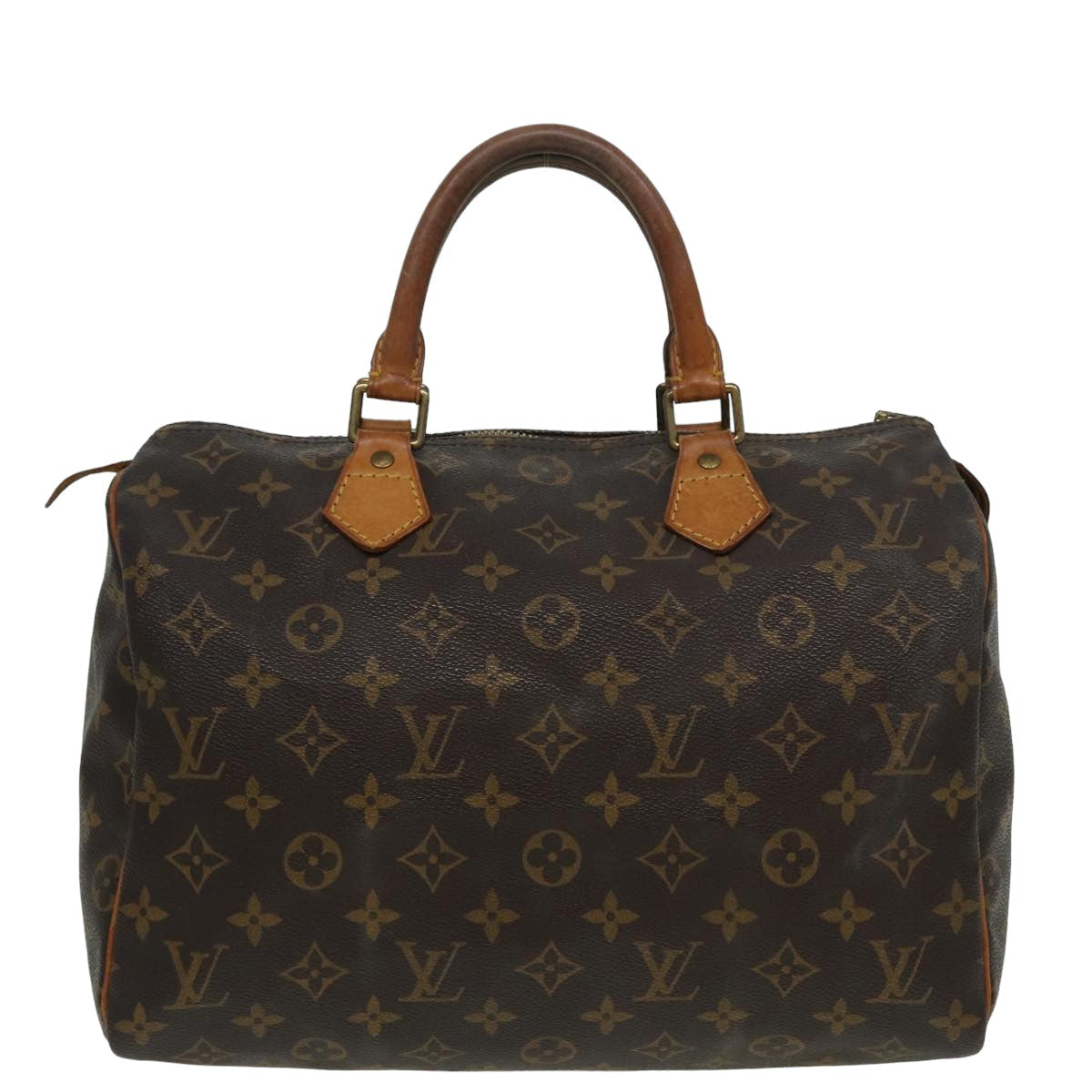 LOUIS VUITTON Monogram Speedy 30 Hand Bag M41526 LV Auth 83267