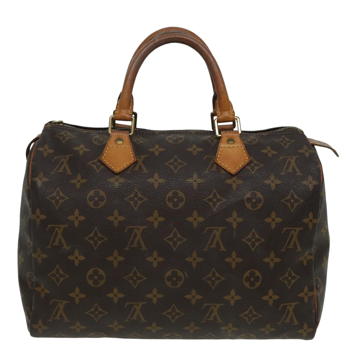 LOUIS VUITTON Monogram Speedy 30 Hand Bag M41526 LV Auth 83267