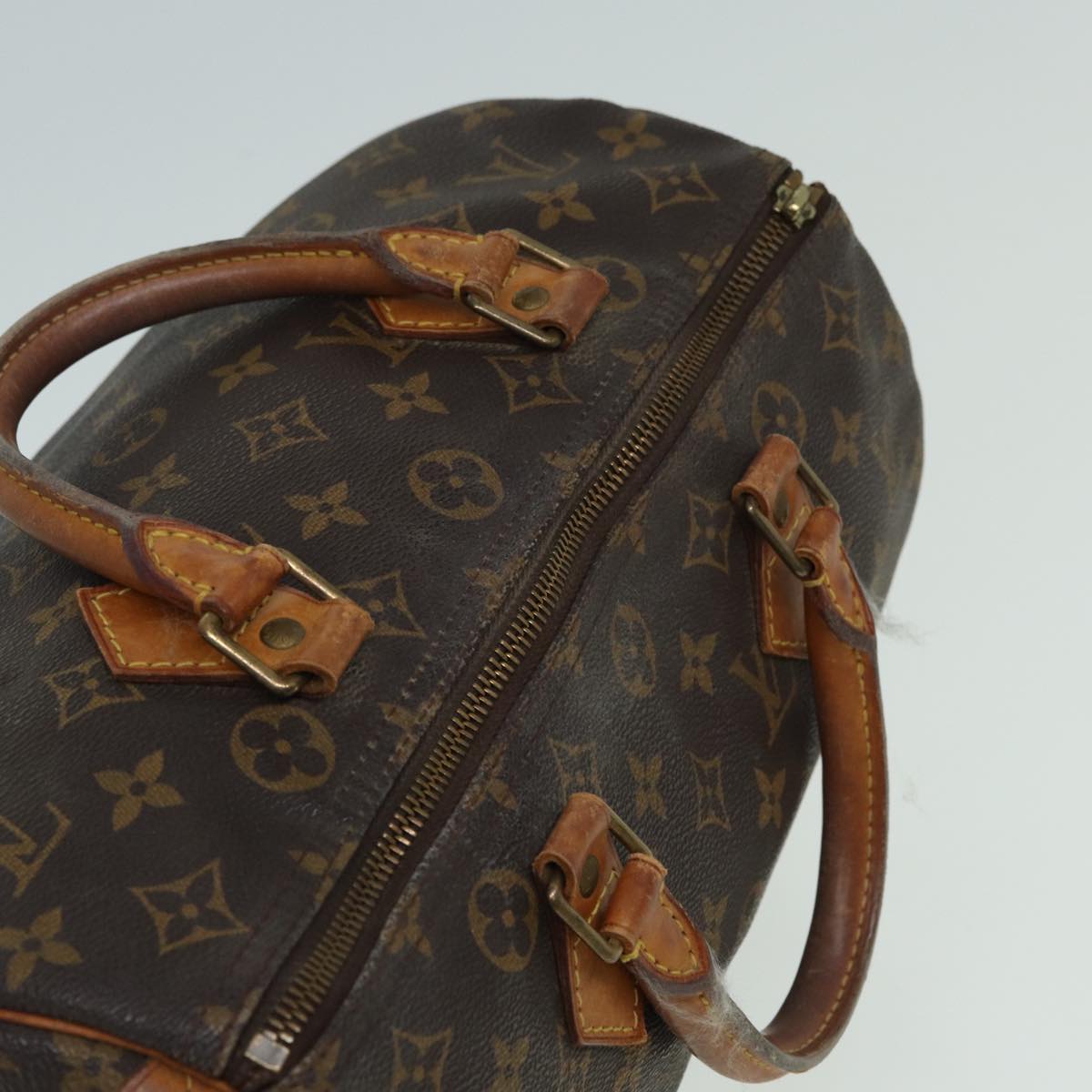 LOUIS VUITTON Monogram Speedy 30 Hand Bag M41526 LV Auth 83267