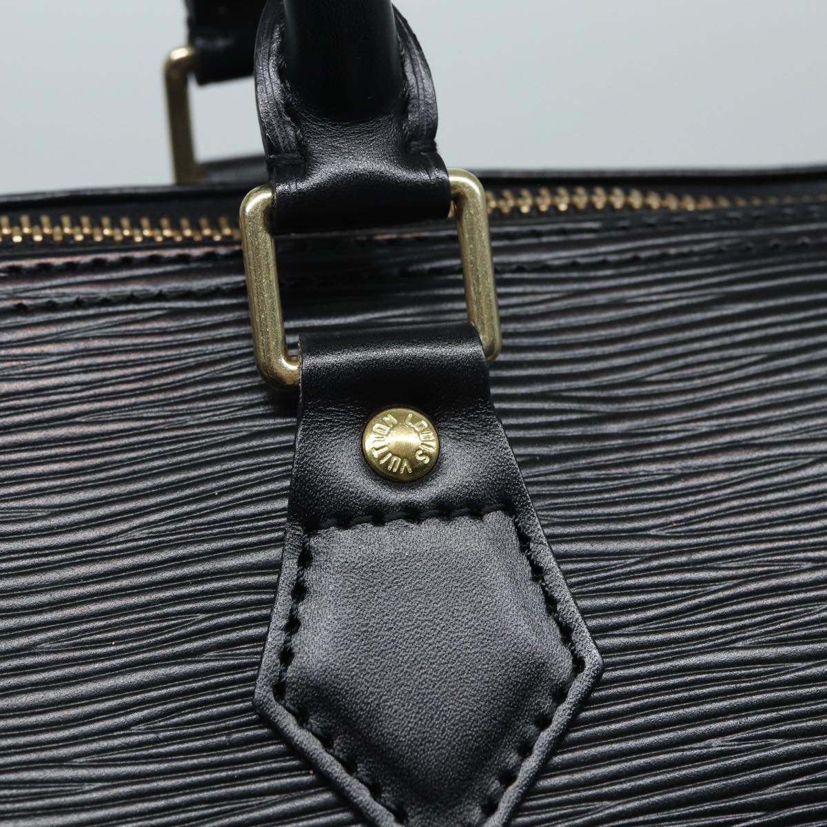 LOUIS VUITTON Epi Speedy 35 Hand Bag Black M42992 LV Auth 83272