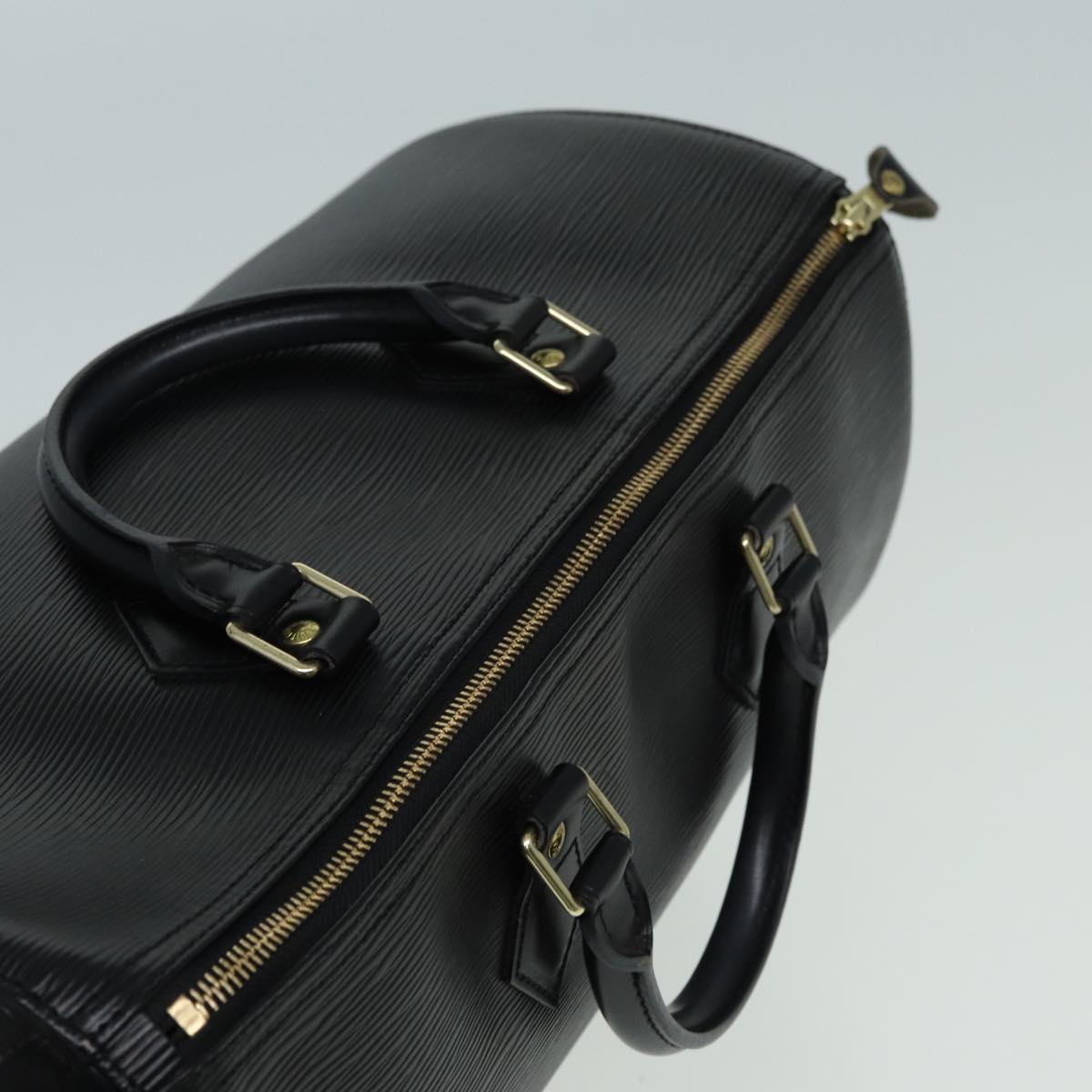 LOUIS VUITTON Epi Speedy 35 Hand Bag Black M42992 LV Auth 83272