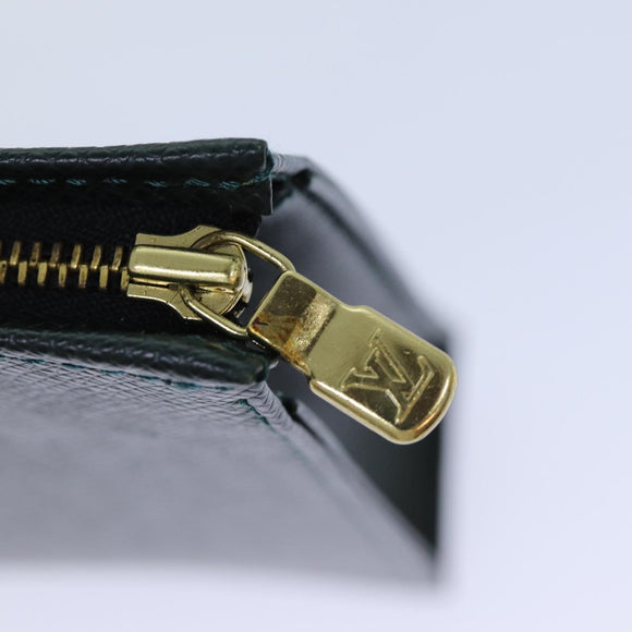 LOUIS VUITTON Taiga Posh Toilet 25 Beutel SPO Epicea LV Auth 83279