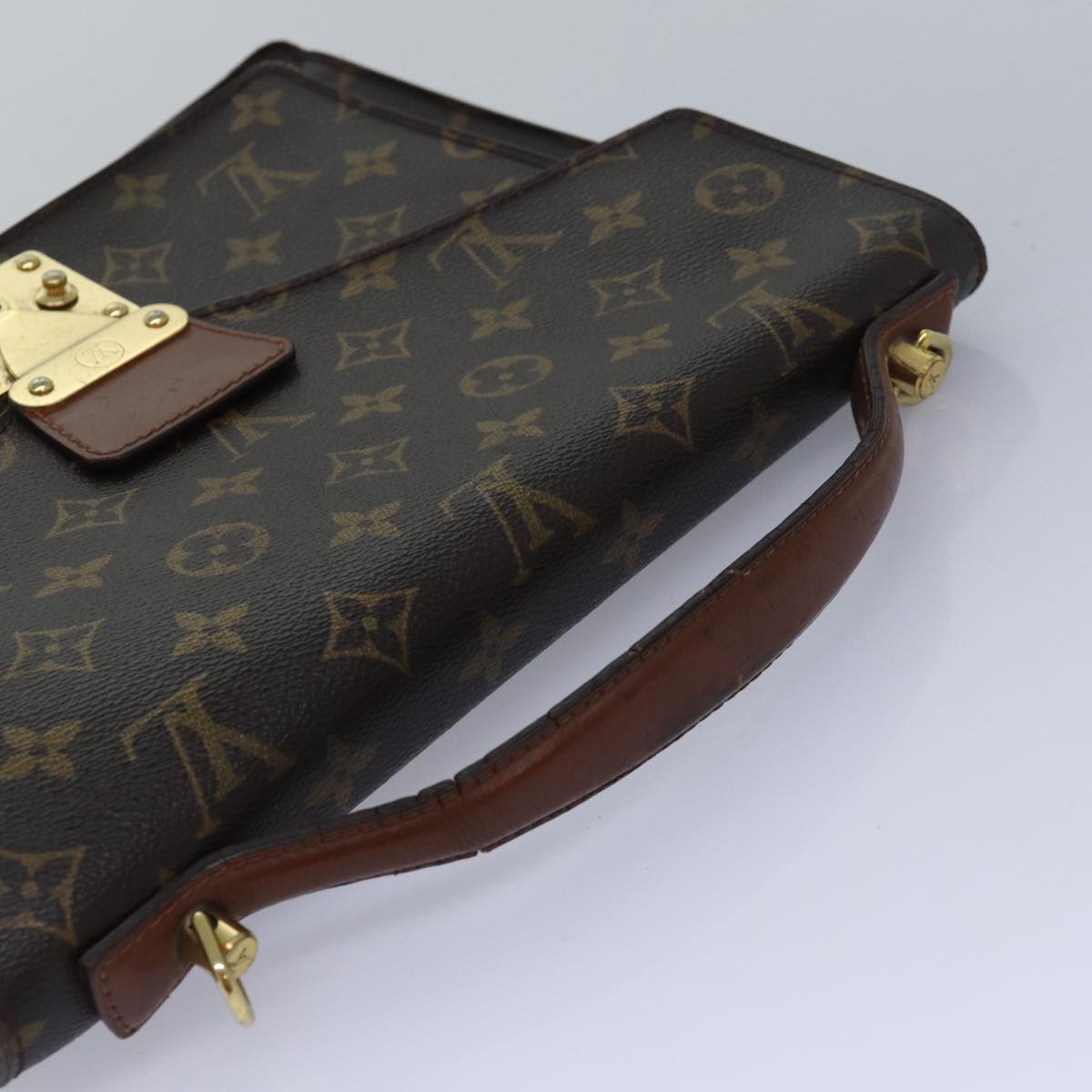 LOUIS VUITTON Monogram Monceau 28 Hand Bag 2way M51185 LV Auth 83308