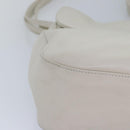 BALLY Shoulder Bag Leather White Auth 83312-14
