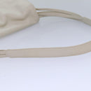 BALLY Shoulder Bag Leather White Auth 83312-7