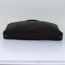 FENDI Zucchino Canvas Hand Bag Brown Black Auth 83318-5