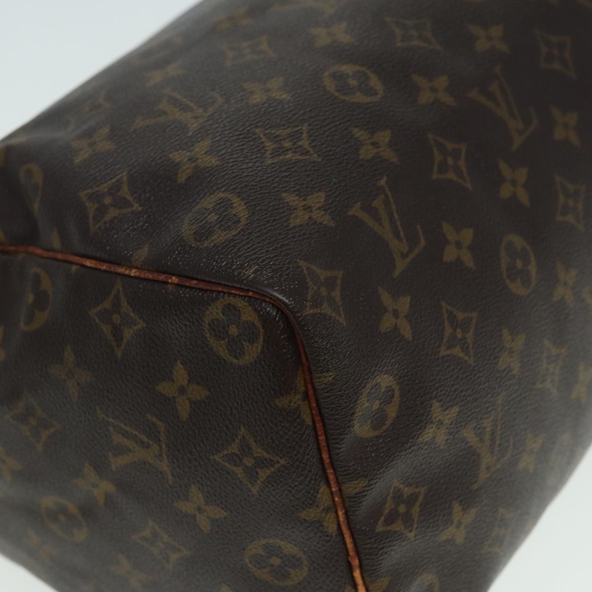 LOUIS VUITTON Monogram Speedy 35 Hand Bag M41524 LV Auth 83321