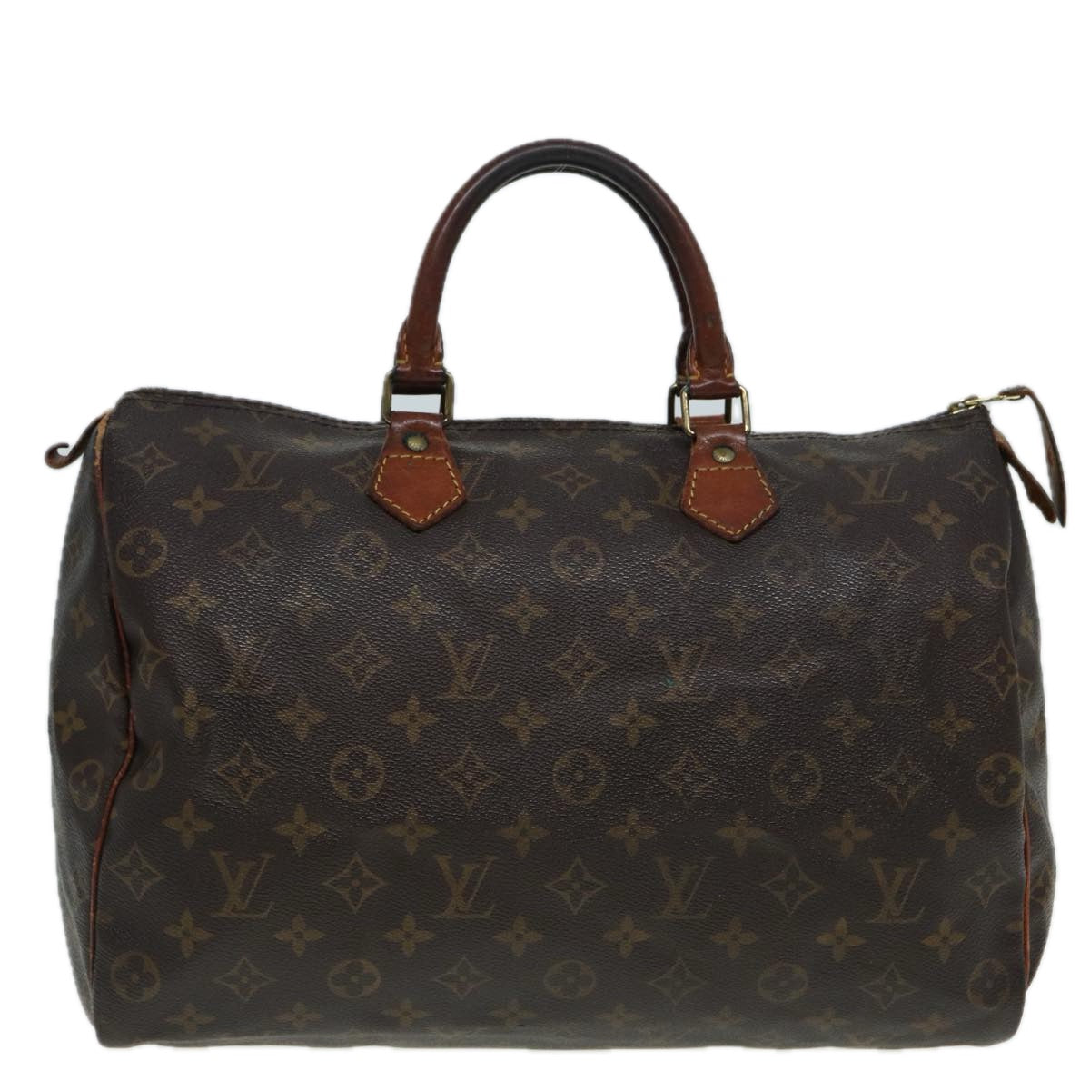 LOUIS VUITTON Monogram Speedy 35 Hand Bag M41524 LV Auth 83321