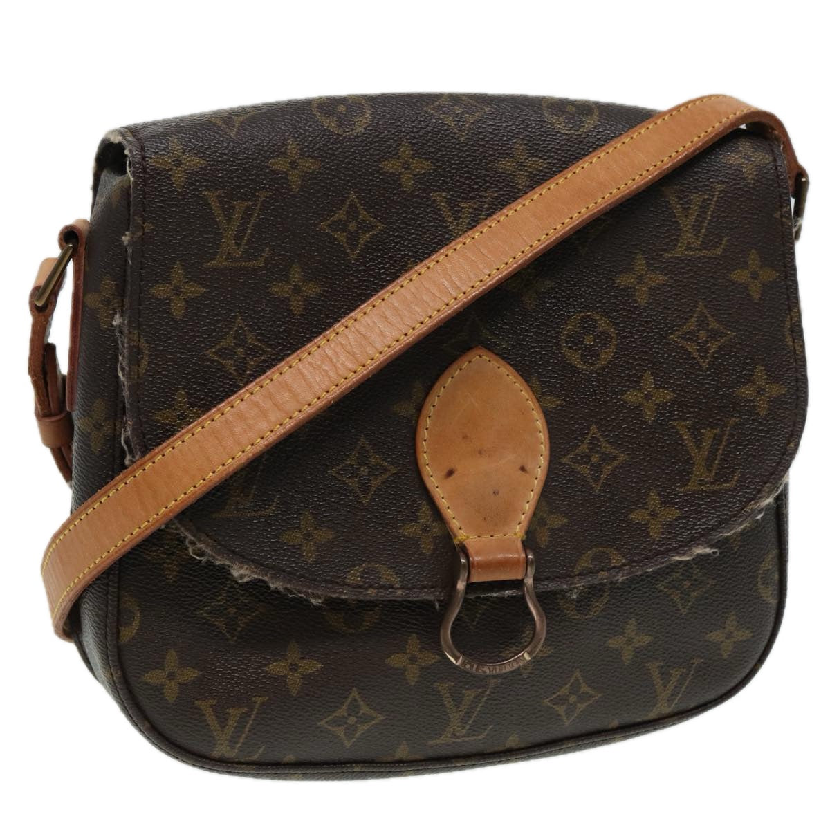 LOUIS VUITTON Monogram Saint Cloud GM Shoulder Bag M51242 LV Auth 83336