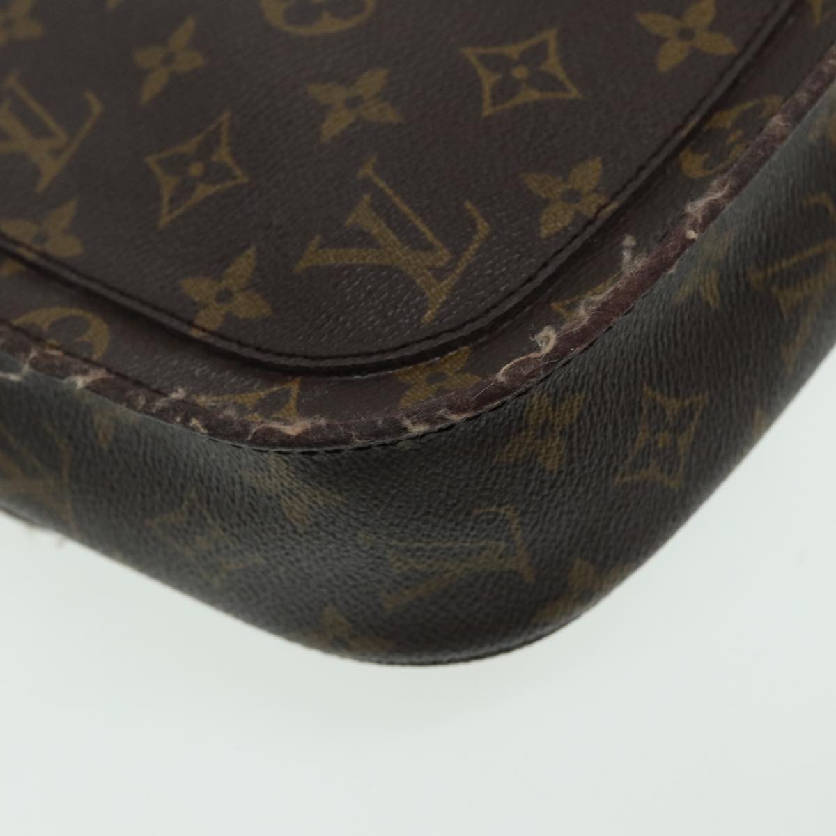 LOUIS VUITTON Monogram Saint Cloud GM Shoulder Bag M51242 LV Auth 83336