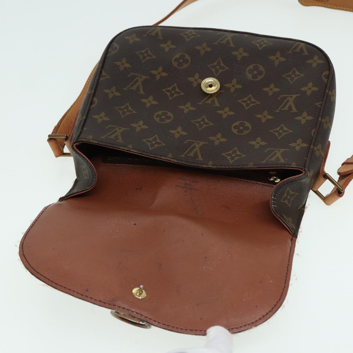 LOUIS VUITTON Monogram Saint Cloud GM Shoulder Bag M51242 LV Auth 83336