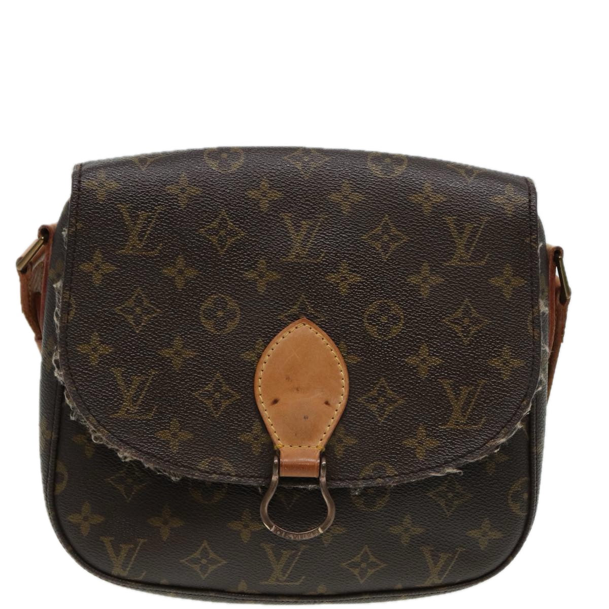 LOUIS VUITTON Monogram Saint Cloud GM Shoulder Bag M51242 LV Auth 83336