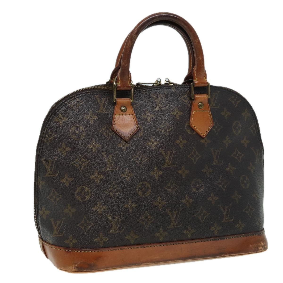 LOUIS VUITTON Monogram Alma Hand Bag M51130 LV Auth 83337