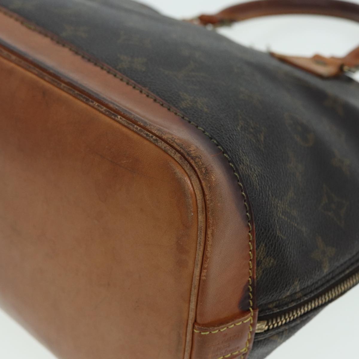 LOUIS VUITTON Monogram Alma Hand Bag M51130 LV Auth 83337