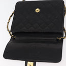 CHANEL Matelasse Ketten-Schultertasche Lammleder Schwarz CC Auth 83342-18
