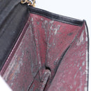 CHANEL Matelasse Ketten-Schultertasche Lammleder Schwarz CC Auth 83342-22