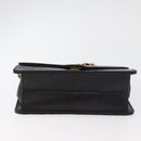 CHANEL Matelasse Ketten-Schultertasche Lammleder Schwarz CC Auth 83342-14