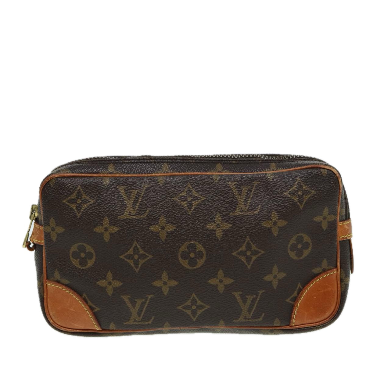 LOUIS VUITTON Monogram Marly Dragonne PM Clutch Bag M51827 LV Auth 83370