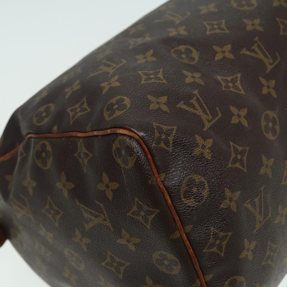 LOUIS VUITTON Monogram Speedy 35 Hand Bag M41524 LV Auth 83376