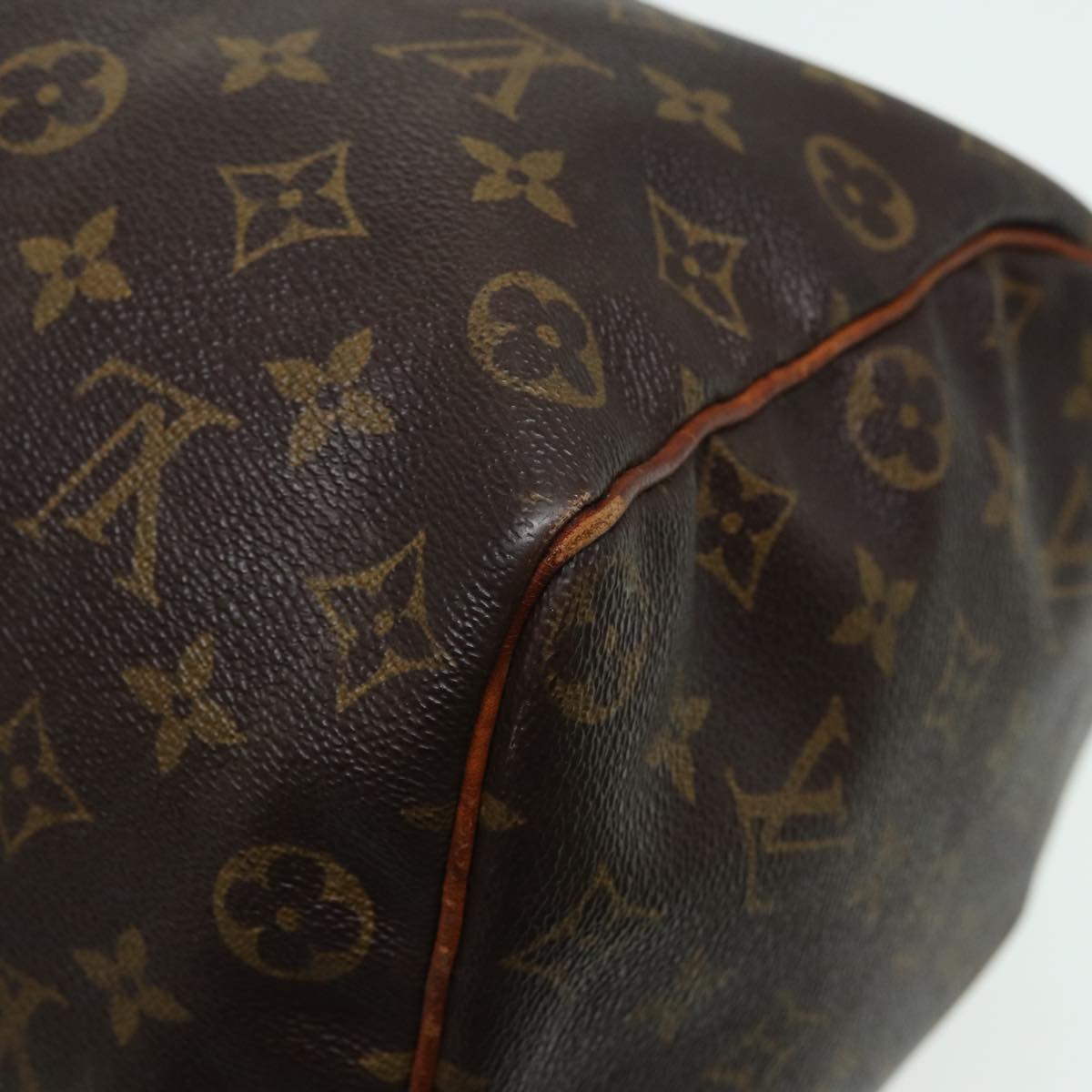 LOUIS VUITTON Monogram Speedy 35 Hand Bag M41524 LV Auth 83376