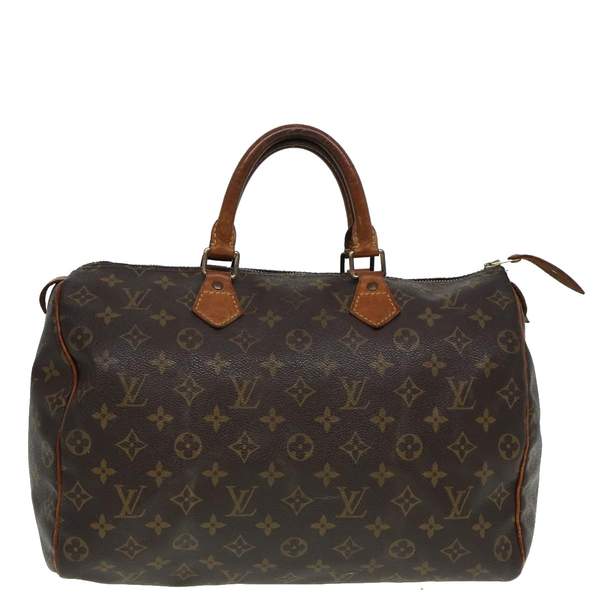 LOUIS VUITTON Monogram Speedy 35 Hand Bag M41524 LV Auth 83376