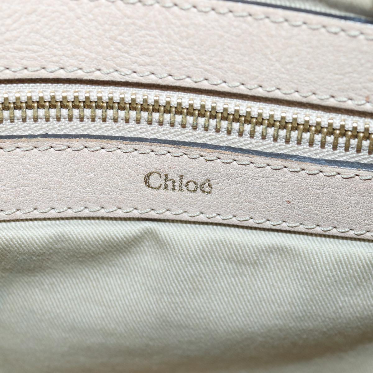 Chloe Shoulder Bag Leather Pink Auth 83377