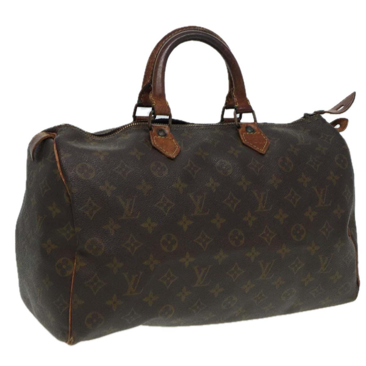 LOUIS VUITTON Monogram Speedy 35 Hand Bag M41524 LV Auth 83394