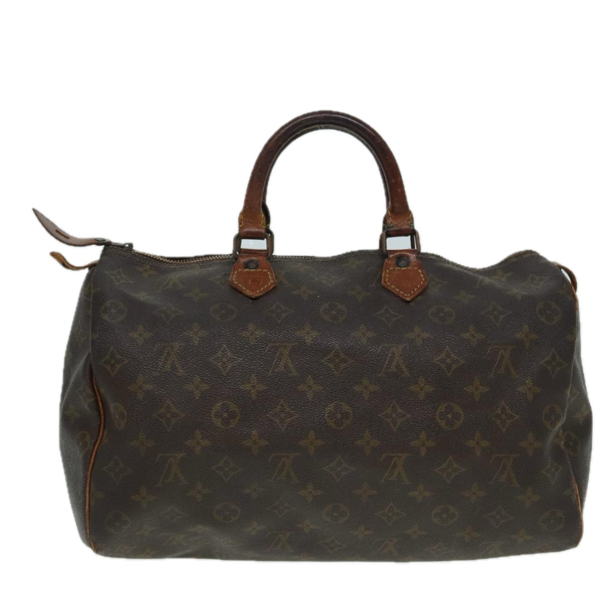 LOUIS VUITTON Monogram Speedy 35 Hand Bag M41524 LV Auth 83394