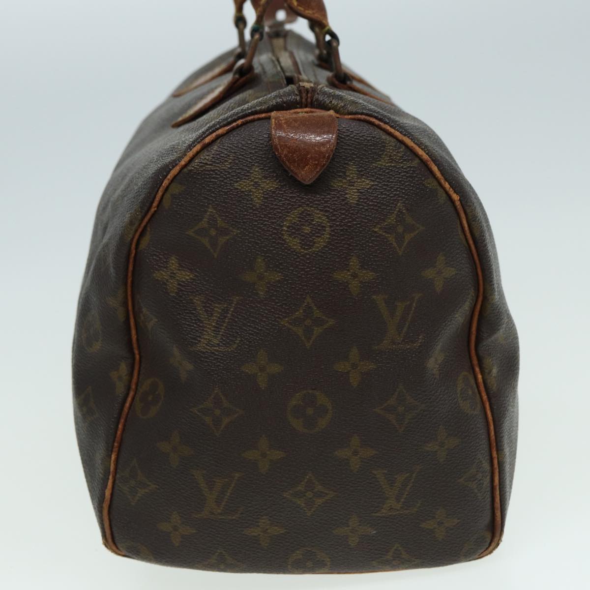 LOUIS VUITTON Monogram Speedy 35 Hand Bag M41524 LV Auth 83394