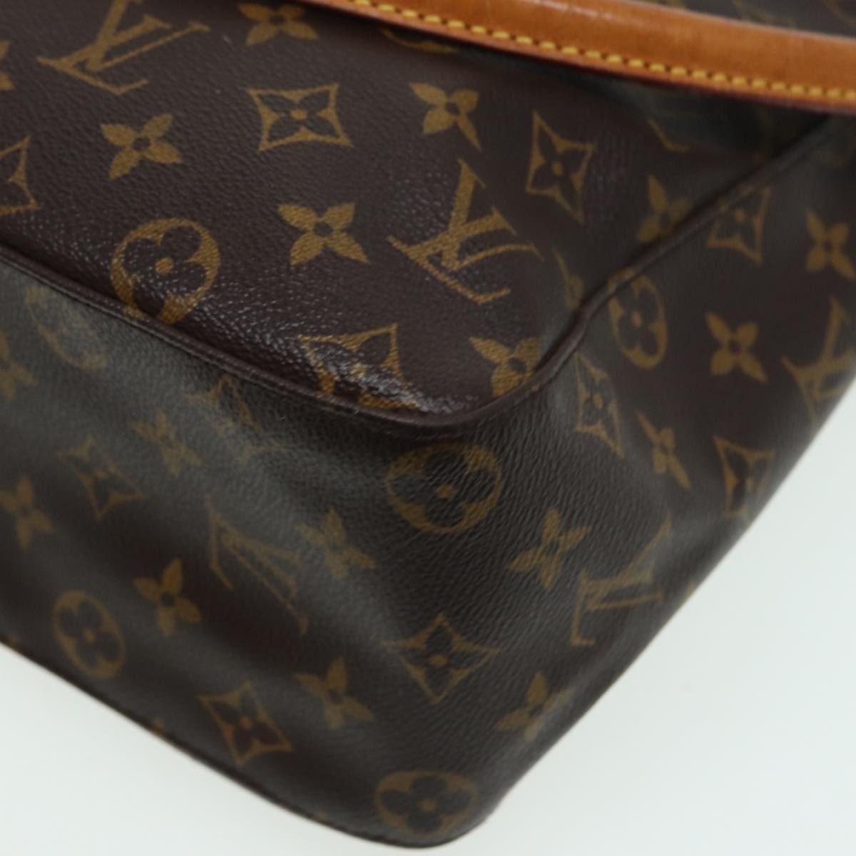 LOUIS VUITTON Monogram Looping GM Shoulder Bag M51145 LV Auth 83397