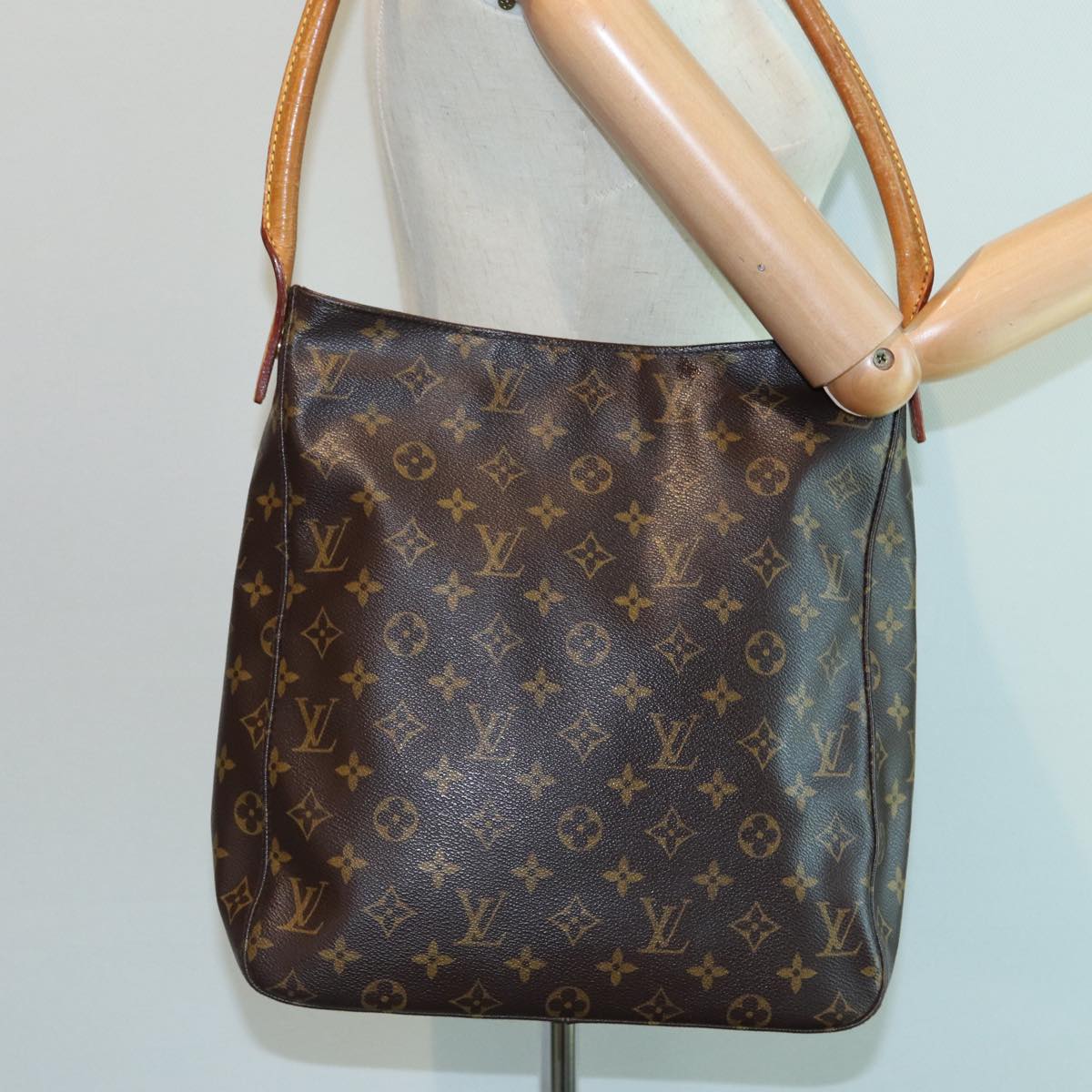 LOUIS VUITTON Monogram Looping GM Shoulder Bag M51145 LV Auth 83397