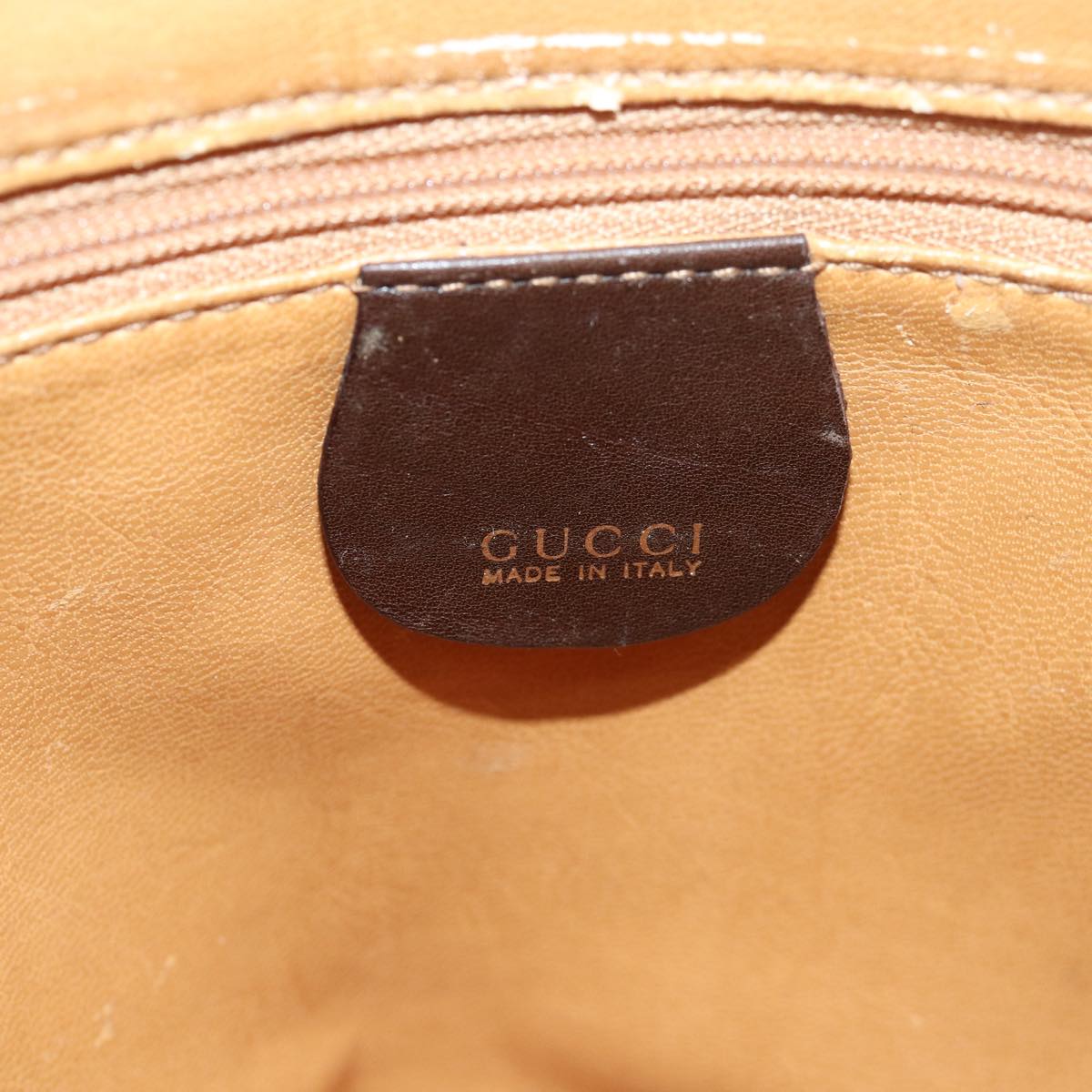 GUCCI Bamboo Hand Bag Leather Brown 000 122 0316 Auth 83411