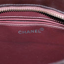 CHANEL COCO Mark Hand Bag Enamel Brown CC Auth 83416-17