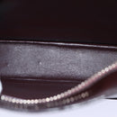 CHANEL COCO Mark Hand Bag Enamel Brown CC Auth 83416-11