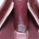 CHANEL COCO Mark Hand Bag Enamel Brown CC Auth 83416-19