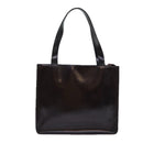 CHANEL COCO Mark Hand Bag Enamel Brown CC Auth 83416-13