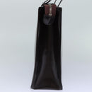 CHANEL COCO Mark Hand Bag Enamel Brown CC Auth 83416-3