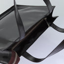 CHANEL COCO Mark Hand Bag Enamel Brown CC Auth 83416-6