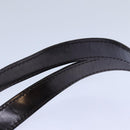 CHANEL COCO Mark Hand Bag Enamel Brown CC Auth 83416-8