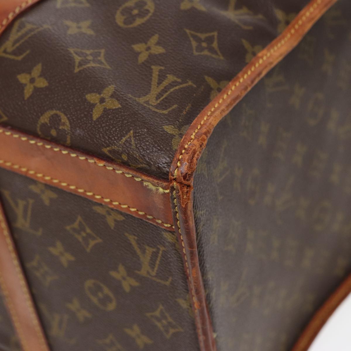 LOUIS VUITTON Monogram Sac Shan 45 Pet Carry Vintage M42024 LV Auth 83438