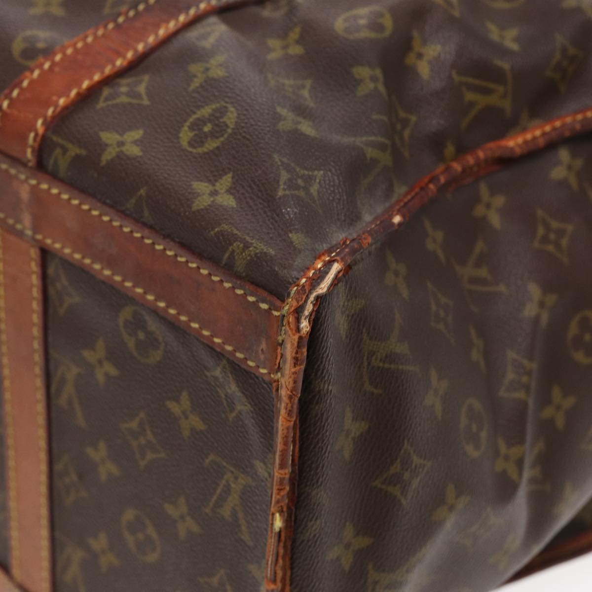 LOUIS VUITTON Monogram Sac Shan 45 Pet Carry Vintage M42024 LV Auth 83438