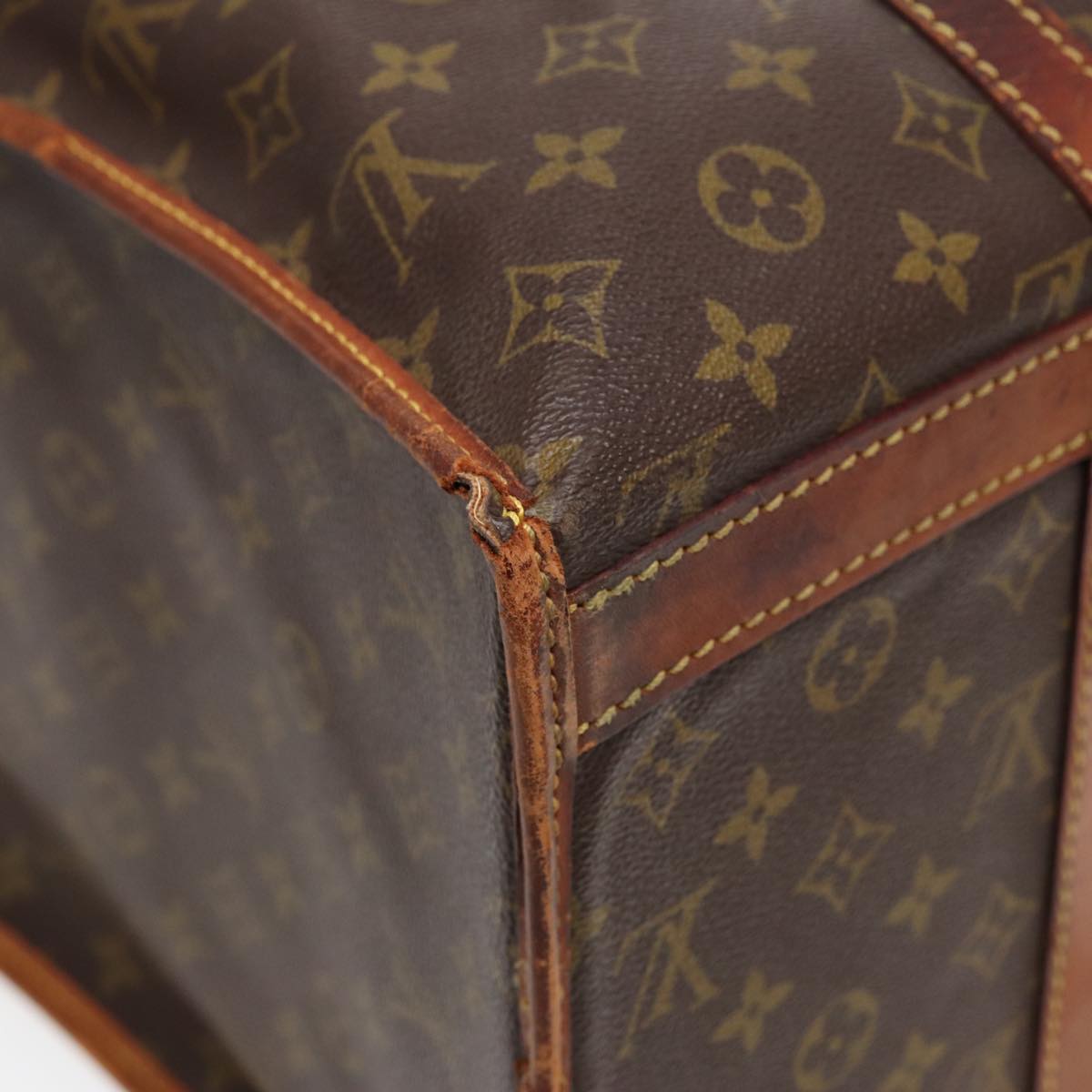 LOUIS VUITTON Monogram Sac Shan 45 Pet Carry Vintage M42024 LV Auth 83438