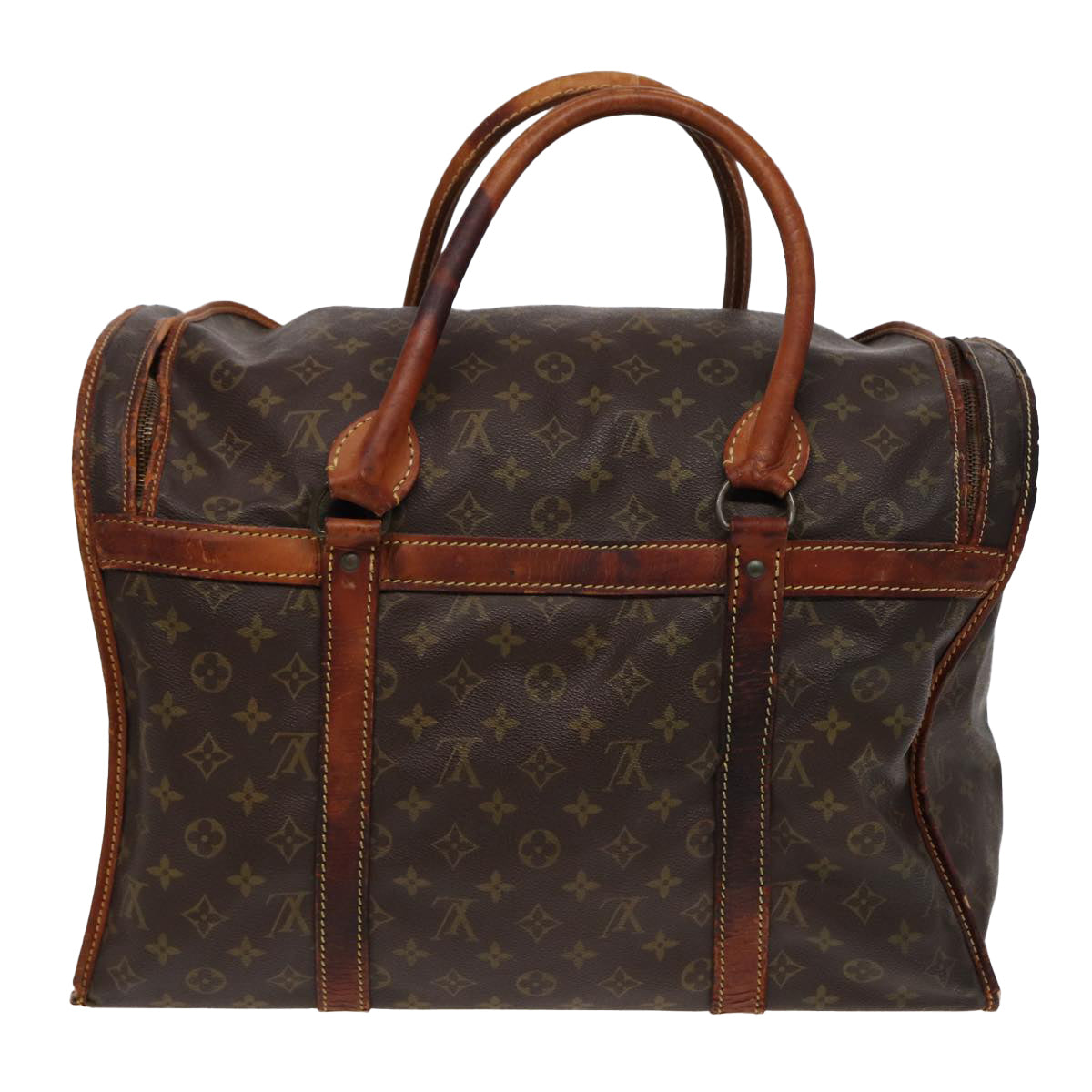 LOUIS VUITTON Monogram Sac Shan 45 Pet Carry Vintage M42024 LV Auth 83438