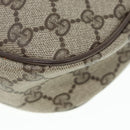 GUCCI GG Supreme Web Sherry Line Clutch Bag PVC Beige Red 89 01 034 Auth 83463-16