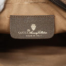 GUCCI GG Supreme Web Sherry Line Clutch Bag PVC Beige Red 89 01 034 Auth 83463-10