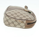 GUCCI GG Supreme Web Sherry Line Clutch Tasche PVC Beige Rot 89 01 034 Auth 83463-3