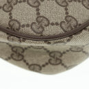 GUCCI GG Supreme Web Sherry Line Clutch Tasche PVC Beige Rot 89 01 034 Auth 83463-15