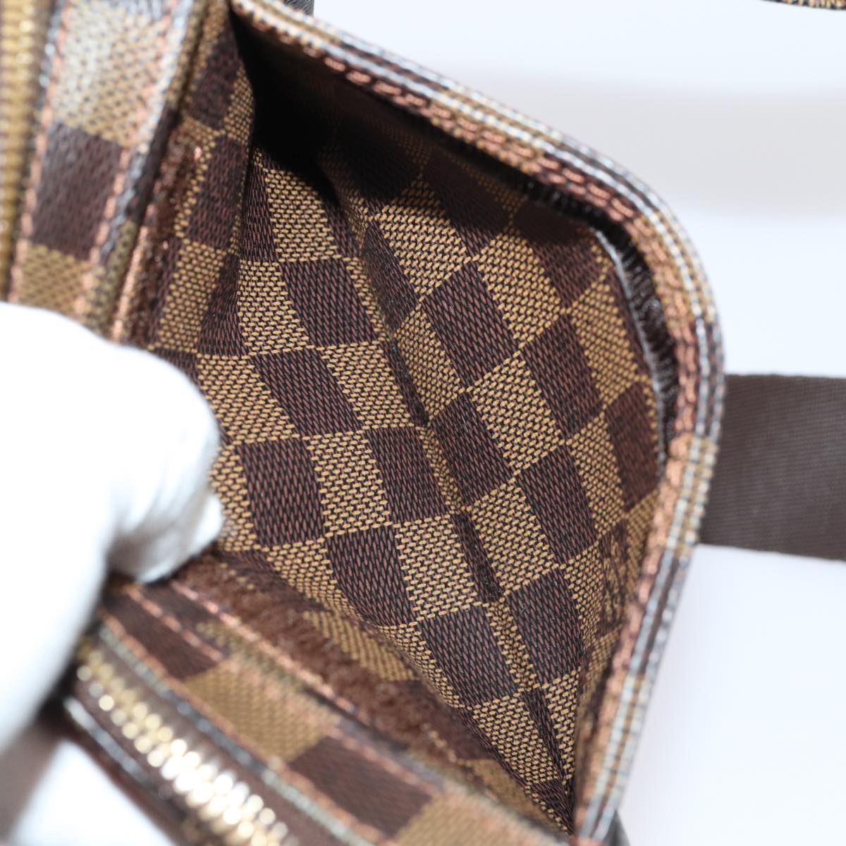 LOUIS VUITTON Damier Ebene Geronimos Shoulder Bag N51994 LV Auth 83464