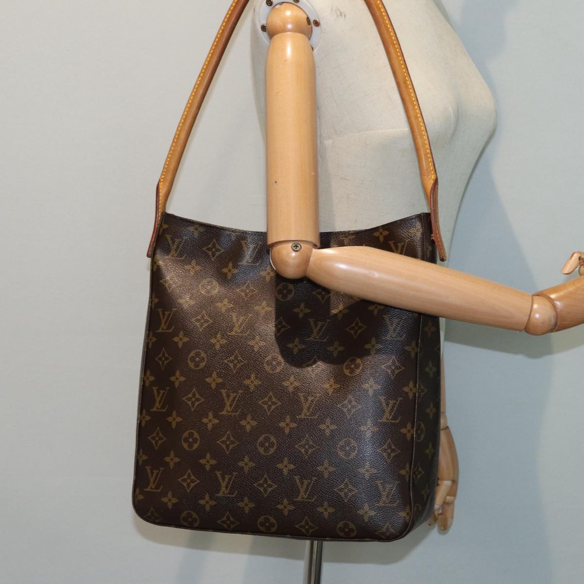 LOUIS VUITTON Monogram Looping GM Shoulder Bag M51145 LV Auth 83480